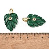 Synthetic Malachite Pendants X-GG-CBA105B-01B-G-3