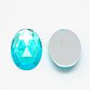 Acrylic Rhinestone Flat Back Cabochons GACR-Q011-30x40-04-2