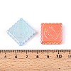 UV Plating Opaque Acrylic Beads OACR-T028-56-3