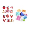 Valentine's Day Animal & Word LOVE Diamond Painting Stickers Beginner Kits PW-WG75658-01-4