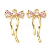 Brass Micro Pave Cubic Zirconia Pendants KK-A281-10G-03-1