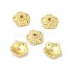 Rack Plating Brass Beads Caps KK-B088-04C-G-1