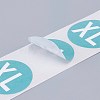 Paper Self-Adhesive Clothing Size Labels DIY-A006-B04-4