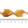 Electroplated Natural Agate Beads Strands G-L604-B01-01A-3