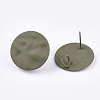 Spray Painted Iron Stud Earring Findings IFIN-S703-12A-1
