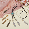 24Pcs Alloy Cord Ends HJEW-NB00328-4
