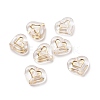 Transparent Plating Acrylic Beads LS-OACR-C013-19-1