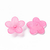 Frosted Acrylic Bead Caps MACR-S371-08A-704-2