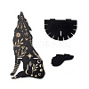 Black Hanging Wooden Crystal Display Shelf ODIS-G015-01C-2