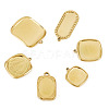 6Pcs 6 Styles 304 Stainless Steel Pendant Cabochon Settings STAS-TA0005-71G-3