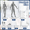 2Pcs 2 Styles PVC Human Drawing Model Figure Figurine Set DJEW-OC0003-92-2