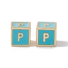 Rack Plating Brass Enamel Beads KK-B060-04G-06P-2