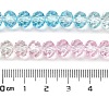 Transparent Painted Glass Beads Strands X1-DGLA-A034-T6mm-A21-3