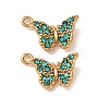 304 Stainless Steel Rhinestone Pendants STAS-L318-20G-01-1