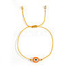 Bohemian Style Resin Evil Eye Bead Braided Bracelets BR6167-6-1