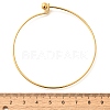 Screw End Ball 304 Stainless Steel Wire Bangle BJEW-F435-01G-6