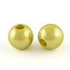 ABS Plastic Imitation Pearl European Beads X-MACR-R530-12mm-M-2