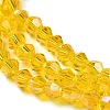 Transparent Electroplate Glass Beads Strands EGLA-A039-T3mm-B22-3
