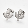 Non-Tarnish 304 Stainless Steel Stud Earring Findings STAS-S079-68B-2