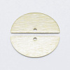 Brass Semi Circle Pendant KK-G331-58G-NF-2