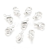 Silver Color Plated Brass Lobster Claw Clasps X-KK-902-S-NF-2