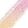 Transparent Glass Beads Strands GLAA-E036-07B-2