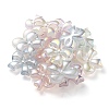 UV Plating Luminous Transparent Acrylic Beads OACR-P010-07-2