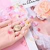 30Pcs 6 Styles Baking Paint Transparent Glass Petal Beads DGLA-YW0001-33-5