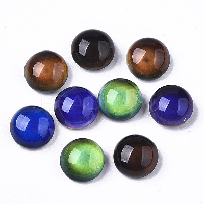 Translucent Glass Cabochons X-GLAA-T023-03C-1