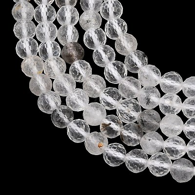 Natural Herkimer Diamond Beads Strands GG-NH0014-D03-6mm-1