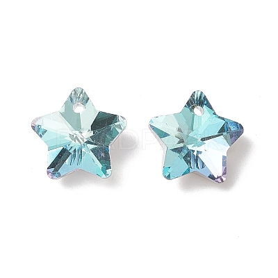 Electroplate Glass Charms GLAA-H104-A08-1