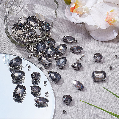 156Pcs 7 Styles Sew on Rhinestone DIY-SP0007-30A-1