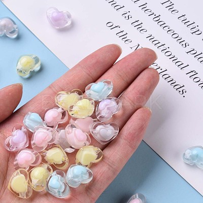 Transparent Acrylic Beads TACR-S152-08A-1