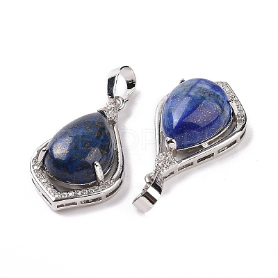 Natural Lapis Lazuli Dyed Pendants G-H283-04P-19-1