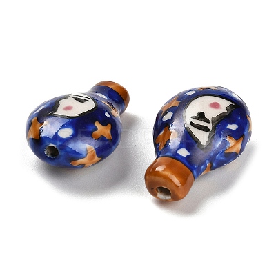 Famille Rose Porcelain Beads LAMP-I028-06B-1