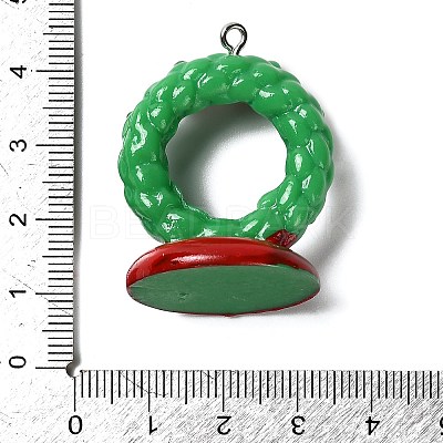 Christmas Theme Opaque Resin Pendants LS-RESI-I336-01P-07-1