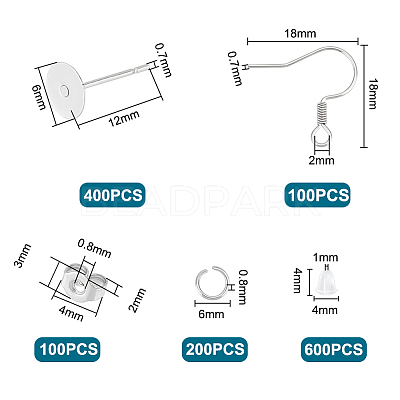 DIY Earring Making Finding Kit DIY-UN0004-92-1
