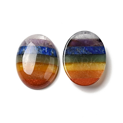 Chakra Natural Mixed Gemstone Cabochons G-F724-01C-1