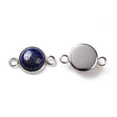 Natural Lapis Lazuli  Connector Charms G-D059-01C-05-1