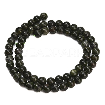 Natural Green Diopside Beads Strands GG-CBA993B-A01-6mm-1