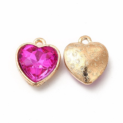 Faceted Glass Rhinestone Pendants GLAA-I051-B20-1