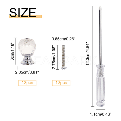 Glass Drawer Knobs FIND-GA0001-22-1