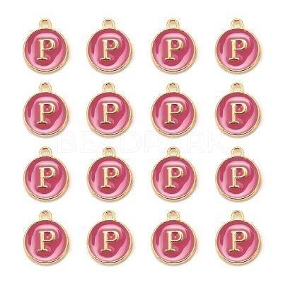 Golden Plated Alloy Enamel Charms X-ENAM-S118-08P-1
