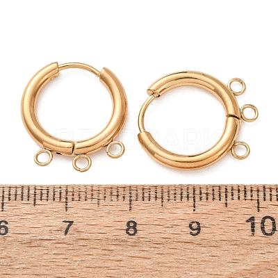 304 Stainless Steel Huggie Hoop Earring Findings STAS-D183-03A-G-1