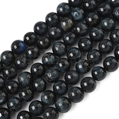 Grade B Natural Tiger Eye Beads Strands G-F591-18-8mm-03-1