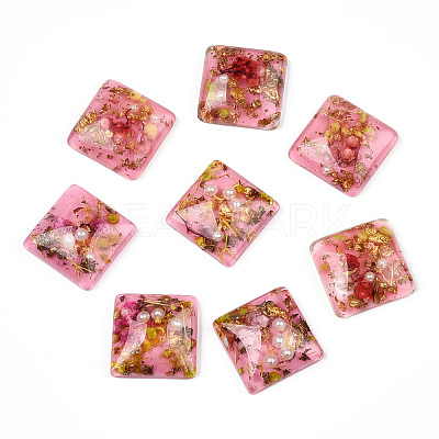 Transparent Resin Cabochons CRES-P019-05E-1