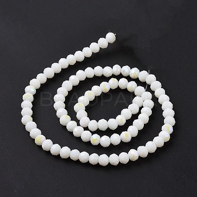 Electroplate Opaque Solid Color Glass Beads Strands LS-EGLA-A034-P8mm-L17-1