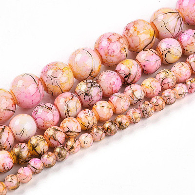 Baking Paint Glass Beads X1-DGLA-N003-10mm-B02-1