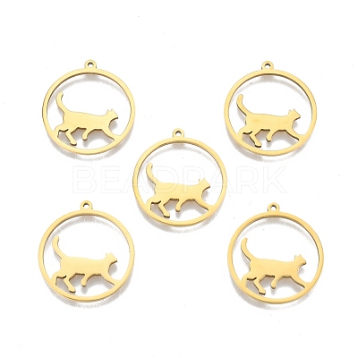 Ion Plating(IP) 201 Stainless Steel Pendants STAS-N098-098LG-1