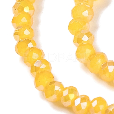 Baking Electroplate Glass Beads Strands LS-DGLA-A039-J4mm-B13-1